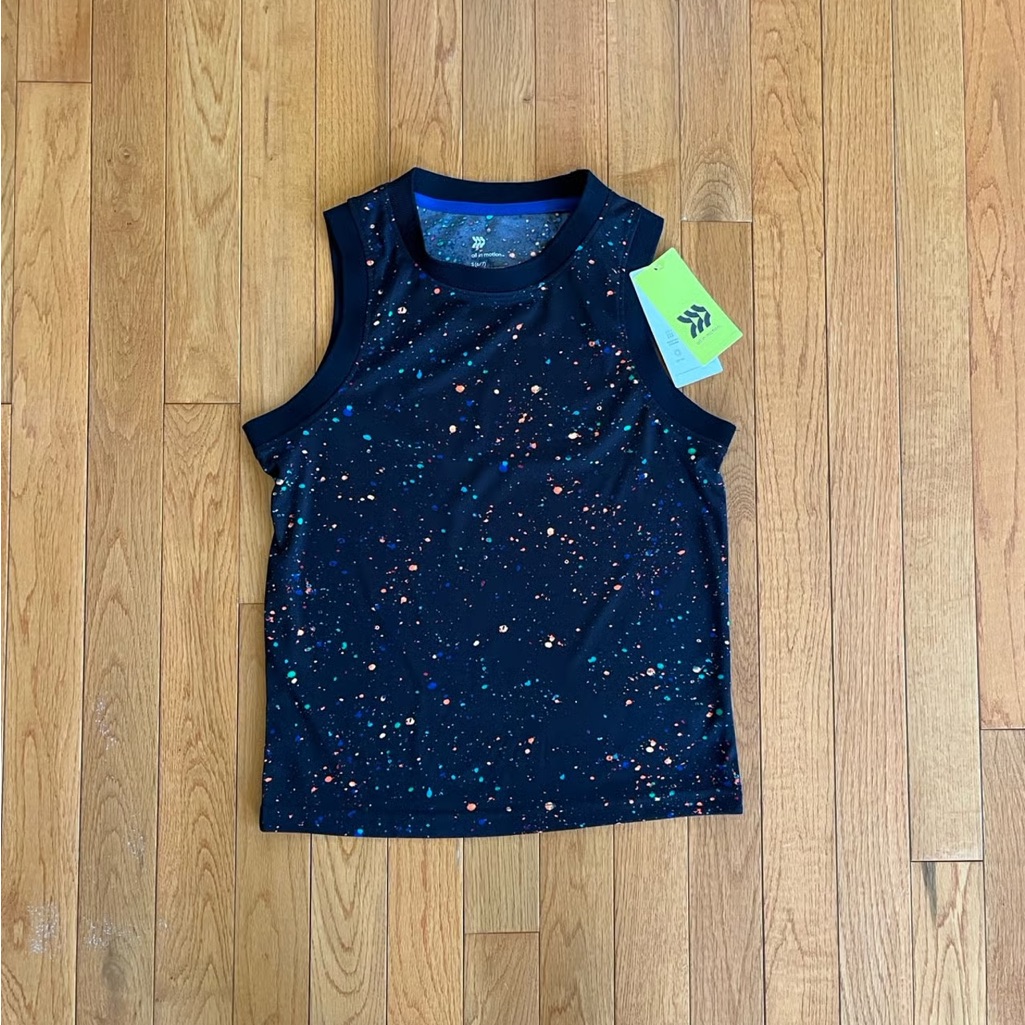 All In Motion Kids Cosmic Speckle Sleeveless Shirt Size: S (6-7)